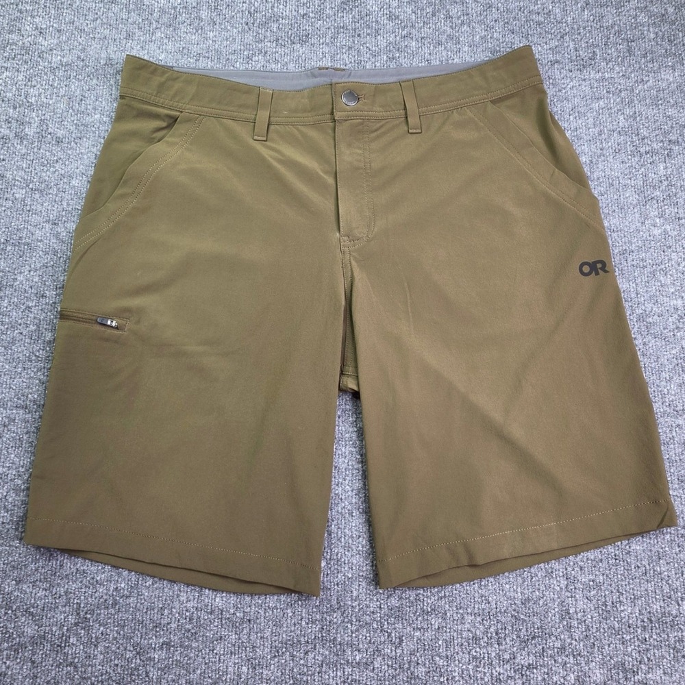 Outdoor Research Ferrosi Shorts Mens 36 Brown 10" Inseam Hiking Stretch 287645